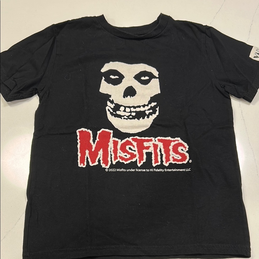 Kids Black Misfits T-Shirt